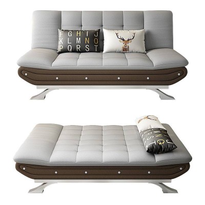 Modern Style Popular Sofas Cum Bed Metal Foot Foldable Adjustable Fabric Sofa Living Room Furniture