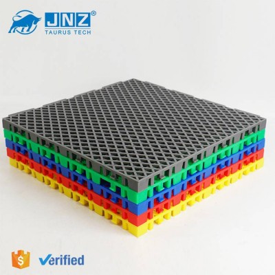 Jnz Factory Wholesale Pvc Anti Slip Sport Flooring Removable Interlocking Plastic Garage Floor Tiles