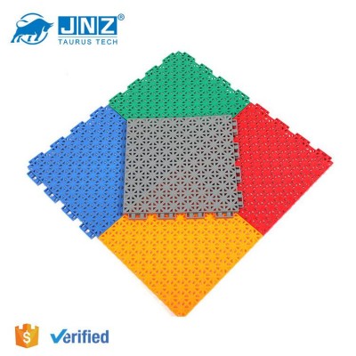 Jnz Outdoor Sport Court Pp Suspended Floor Removable Sports Flooring System Plastic Floor Mats