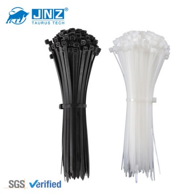 Jnz China Plastic Zip Tie Resist Black Color Tie Wrap/Selflocking Nylon 66 Cable Ties